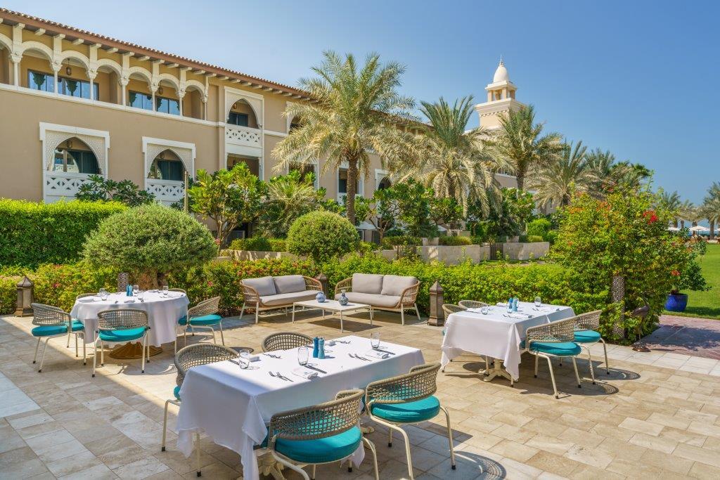 Indoor and terrace dining at Turquoise Rixos Premium Saadiyat Island