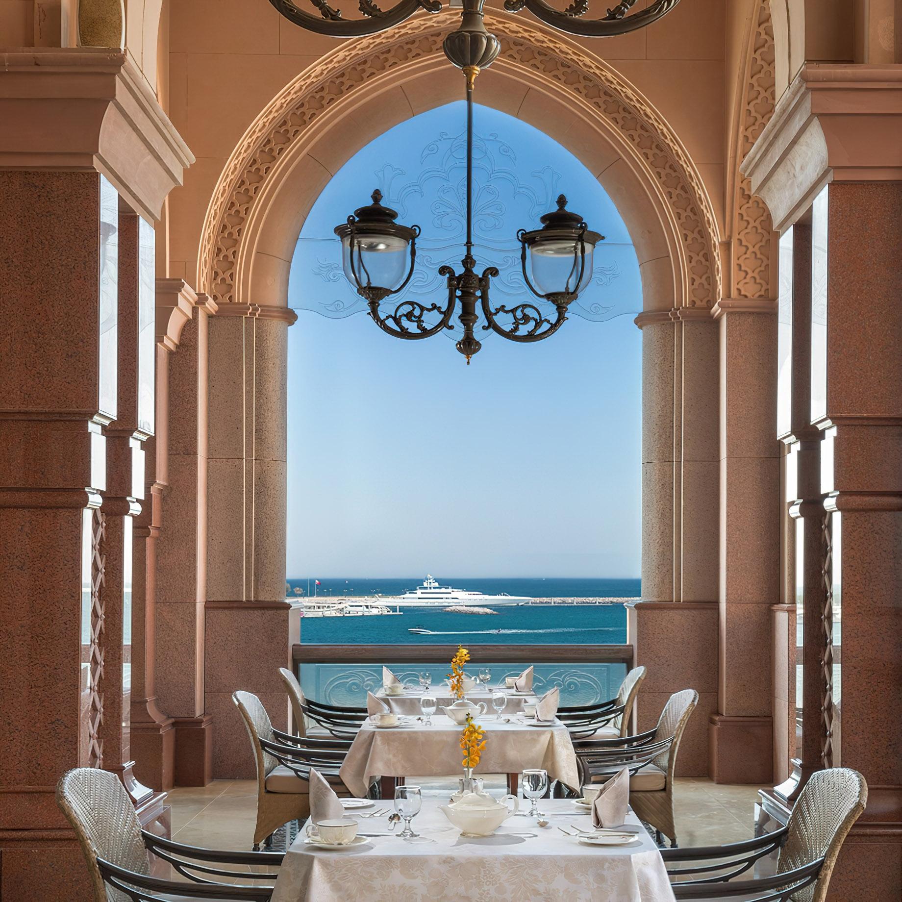Vendôme indoor and terrace dining at Emirates Palace Abu Dhabi