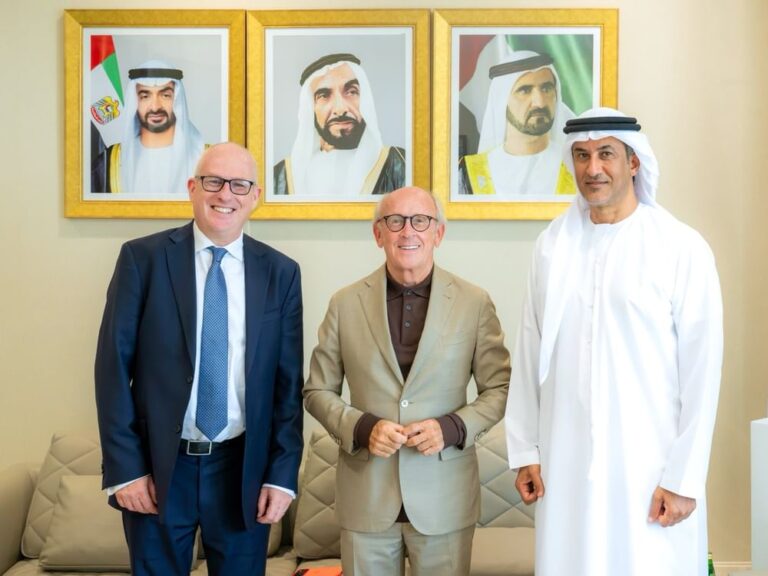 Saeed Al Hajeri meets Lord Mervyn Davies, Co‑Chair of UAE–UK Business Council