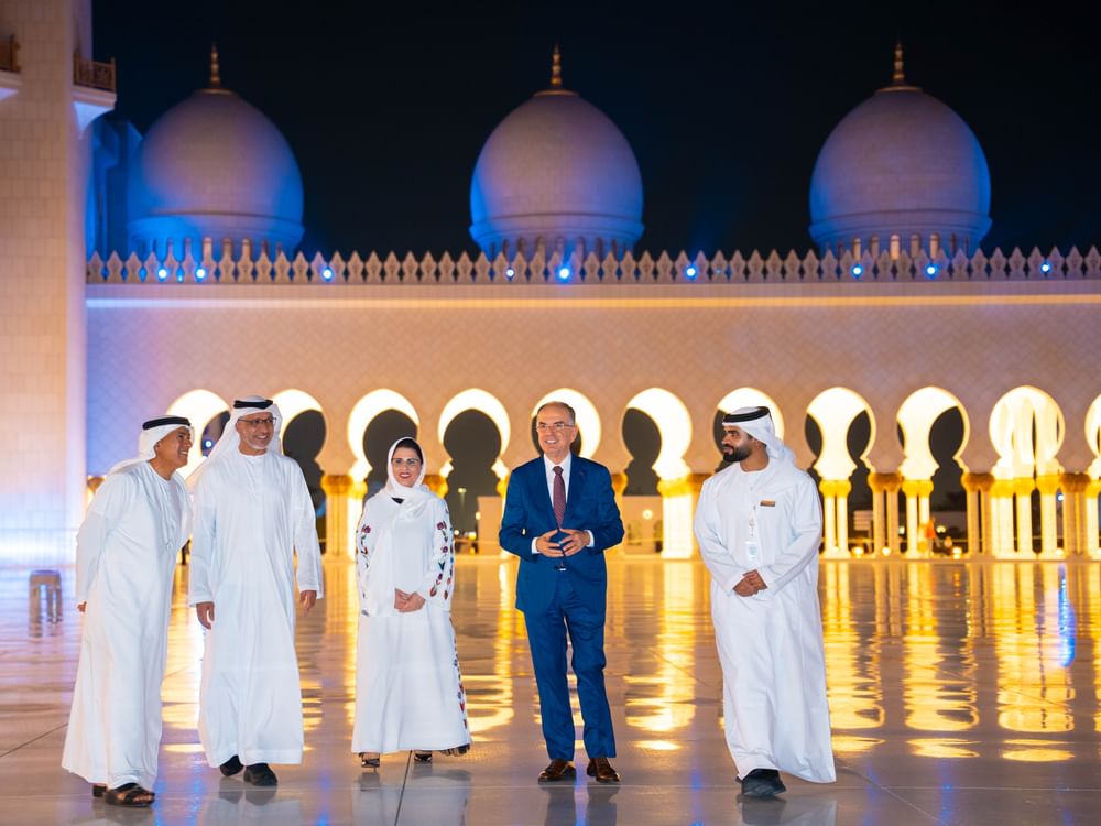 Albanian president visits Sheikh Zayed Grand Mosque in Abu Dhabi