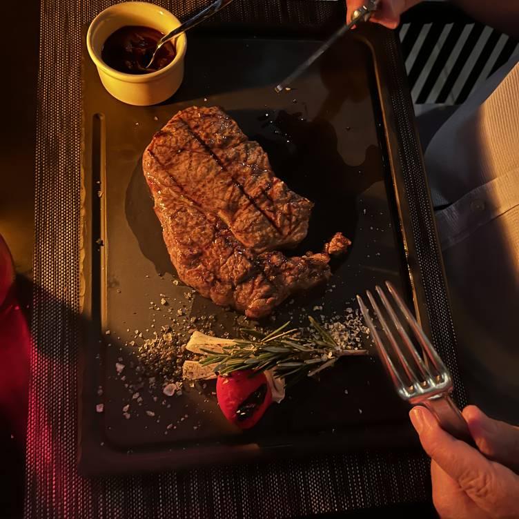 Premium steak served at The Forge Ritz-Carlton Abu Dhabi