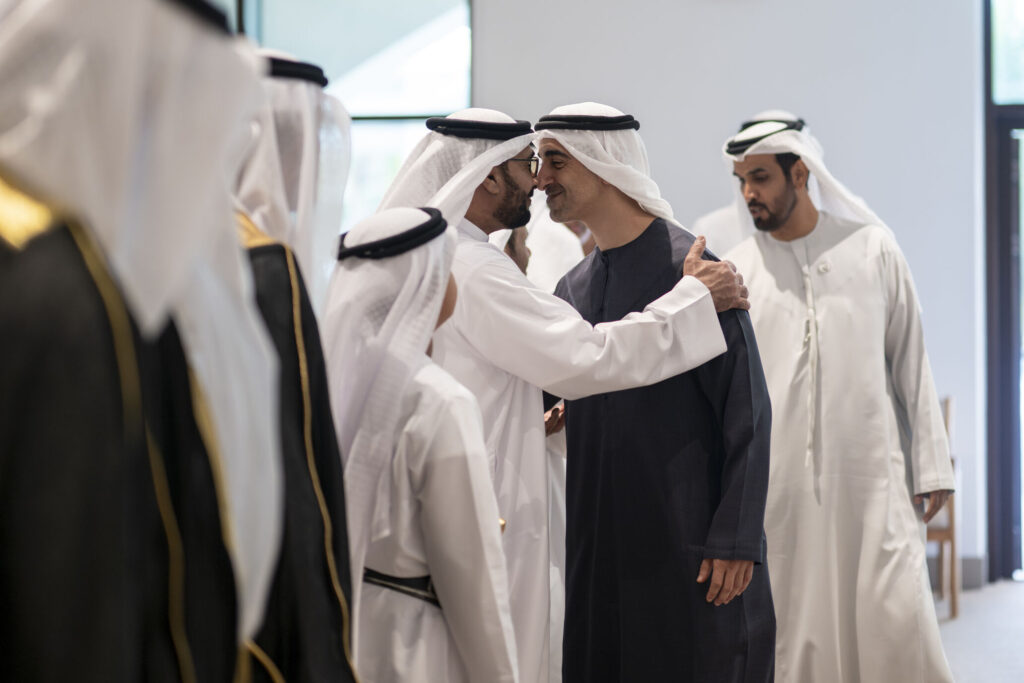Sheikh Hamdan bin Mohamed bin Zayed attends Al Awamir tribe group wedding reception
