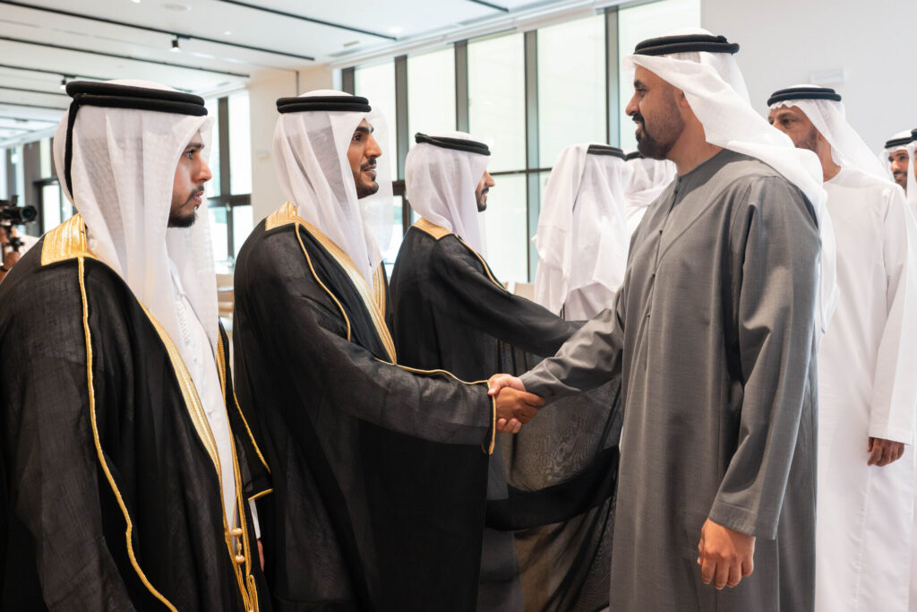 Sheikh Theyab bin Mohamed bin Zayed attends Al Awamir group wedding at Erth Abu Dhabi Hotel