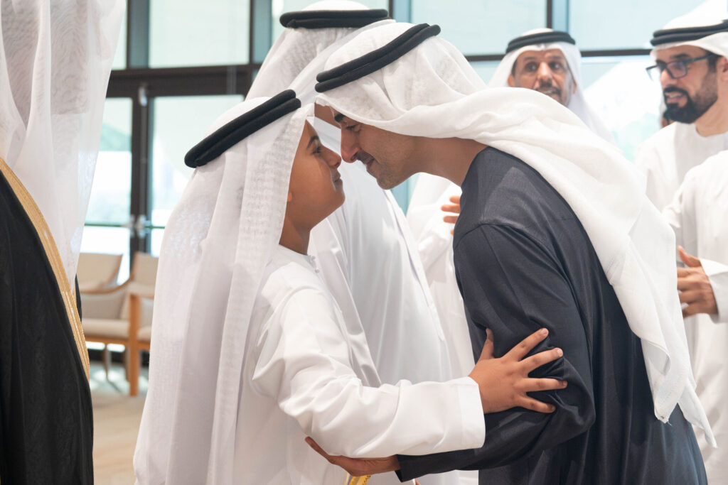 Sheikh Hamdan bin Mohamed bin Zayed attends Al Awamir tribe group wedding reception