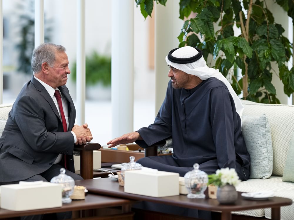 UAE President and King Abdullah II hold talks in Abu Dhabi