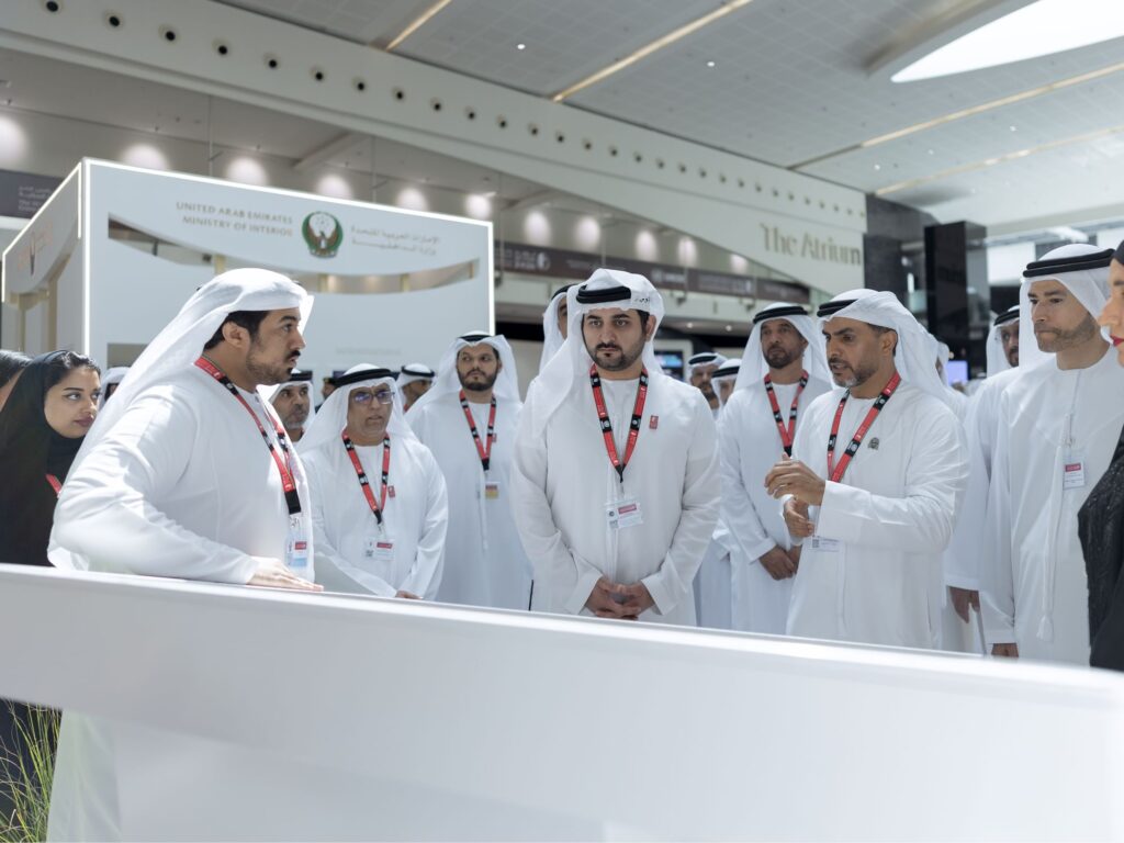 Sheikh Maktoum Visits UN Crime Prevention Congress Exhibition at ADNEC