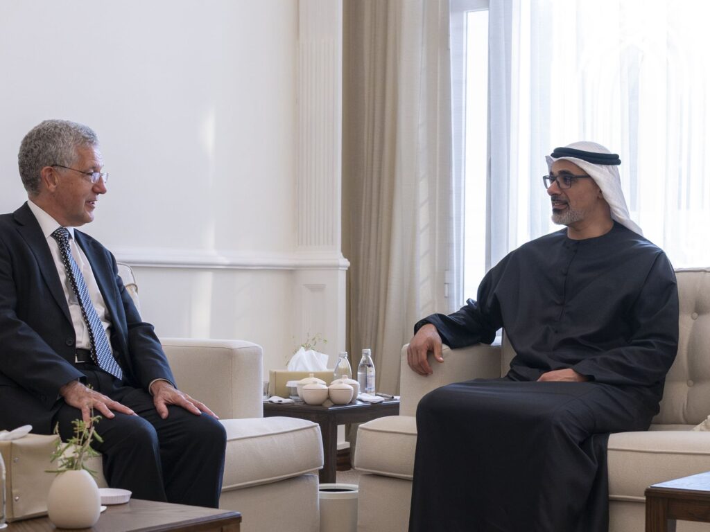 Crown Prince Khaled bin Mohamed Receives Chief Justice of ADGM Courts