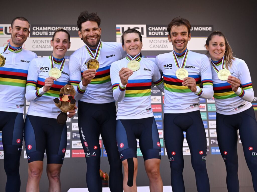 UAE Team's Elisa Longo Borghini Captures World Mixed Relay Gold for Italy