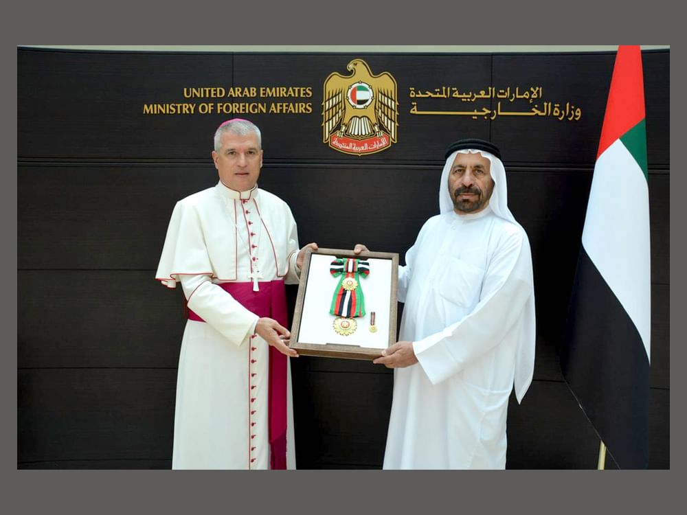 UAE President confers First-Class Order of Zayed II on Archbishop Christophe Z. El-Kassis