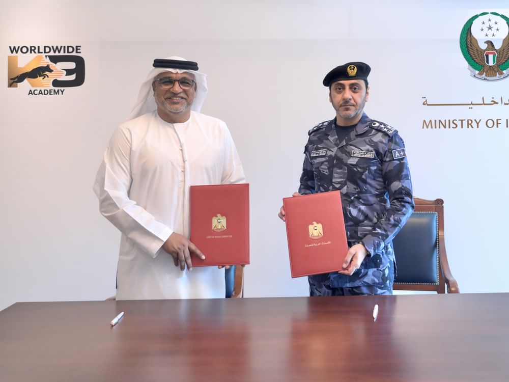 Ministry of Interior and World Wide Academy sign MoU to enhance K9 police capabilities
