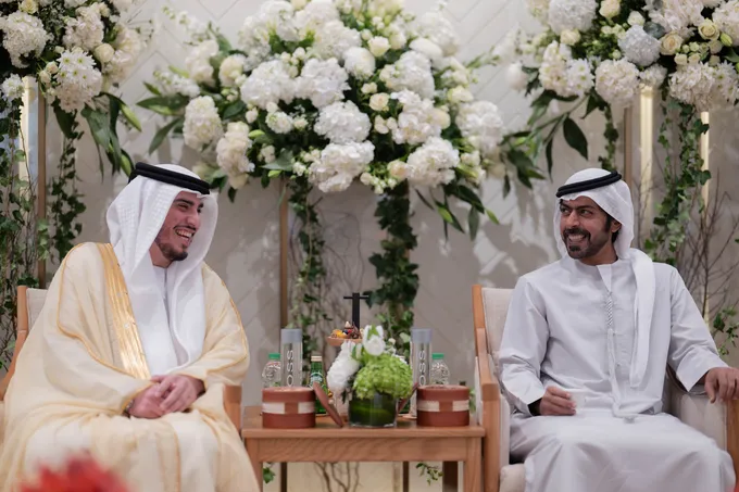 Khalifa bin Tahnoon at the wedding reception