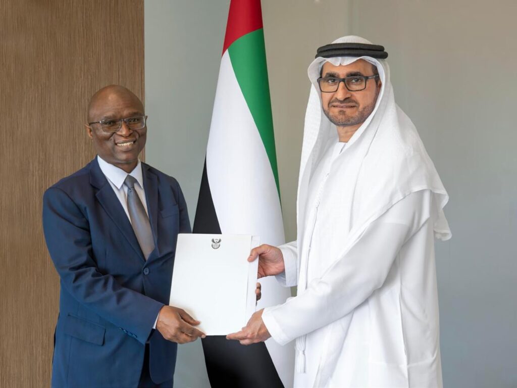 UAE Welcomes South African Ambassador with Commitment to Enhanced Bilateral Relations