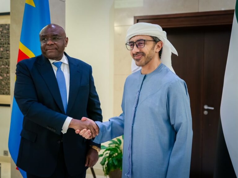 Abdullah bin Zayed receives DR Congo Deputy Prime Minister