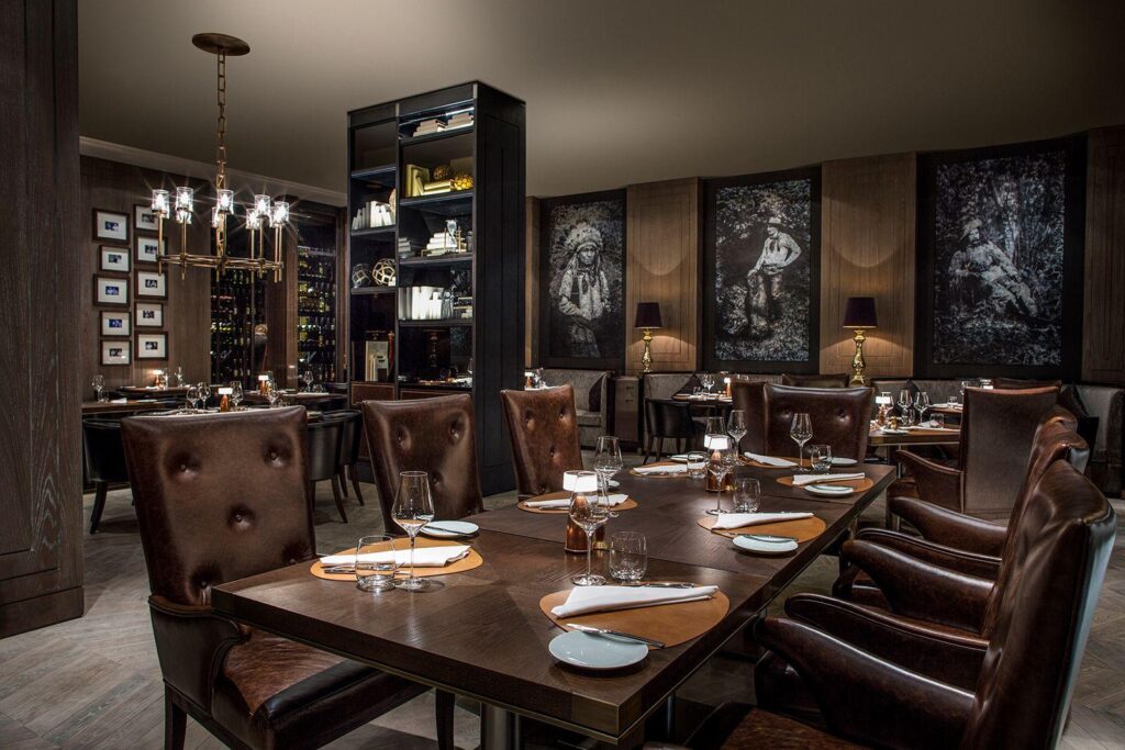 Rodeo Grill contemporary steakhouse interior at Beach Rotana Abu Dhabi