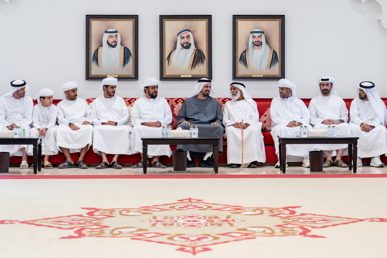 Family and officials at the condolence majlis