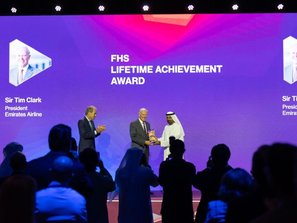 Sir Tim Clark Receives FHS Lifetime Achievement Award