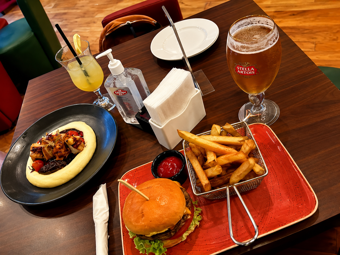 Pub food including ribs burgers and Sunday roast at Victor's Abu Dhabi