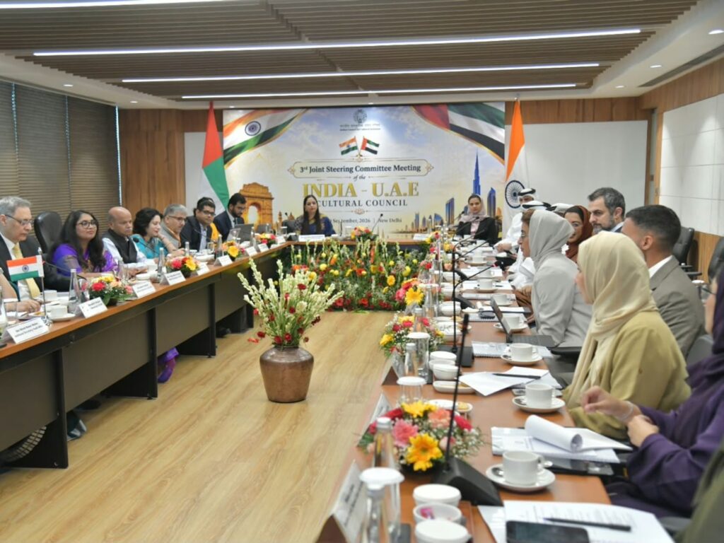 Minister Al Kaabi Strengthens UAE–India Cultural Ties at Joint Steering Committee Meeting