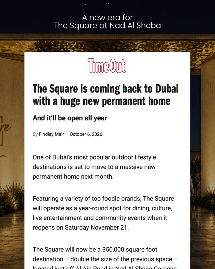 The Square: Dubai’s Evolving Destination Shaped by Community Vision