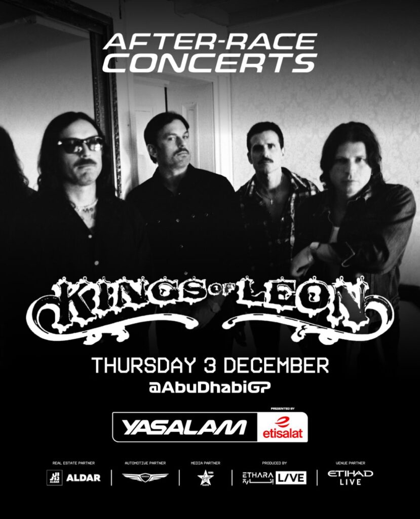 Kings of Leon to Perform at the Formula 1 Season Finale
