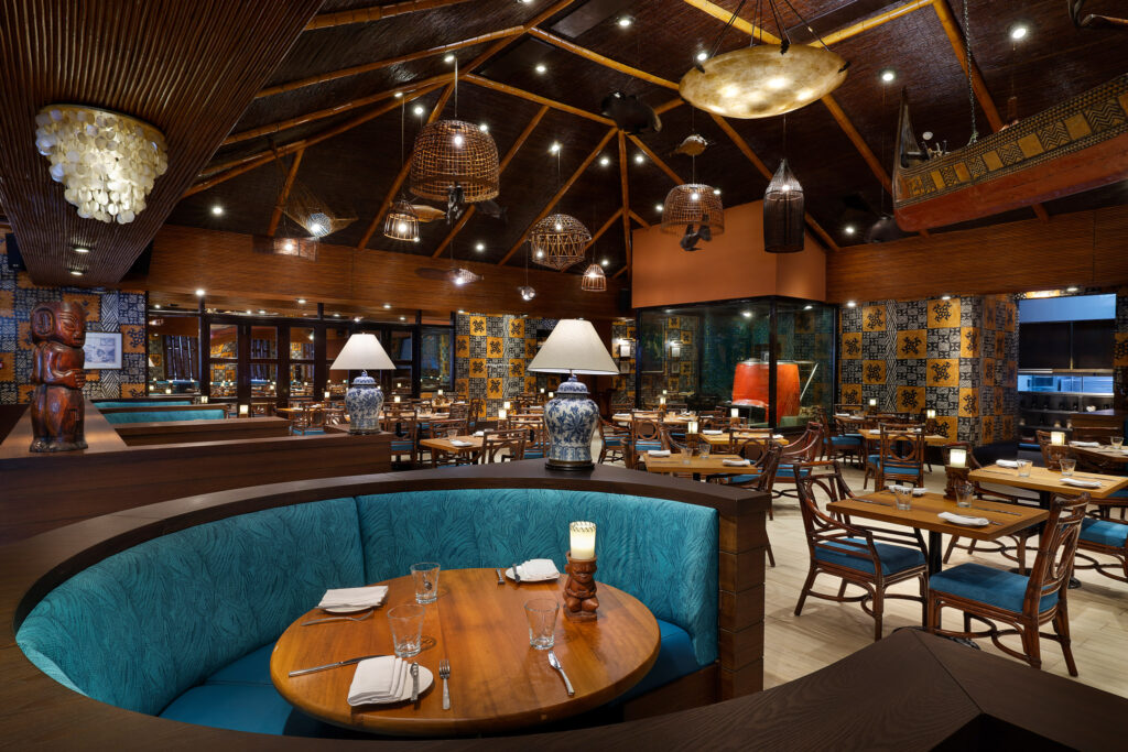 Trader Vic's Abu Dhabi dining room at Beach Rotana